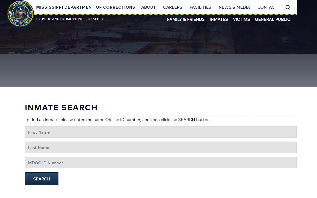 Coahoma County inmate search through the Mississippi MDOC inmate lookup for state prisoners