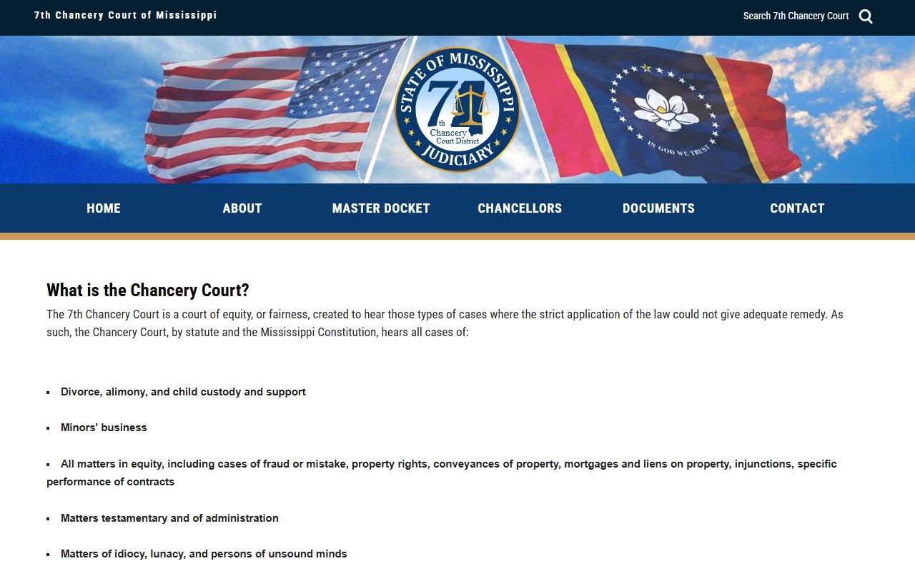 Coahoma County probate records on the 7th Chancery Court District docket